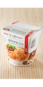 Вермишель фунчоза под Китайским соусом с грибами шитаке и Муэр ...