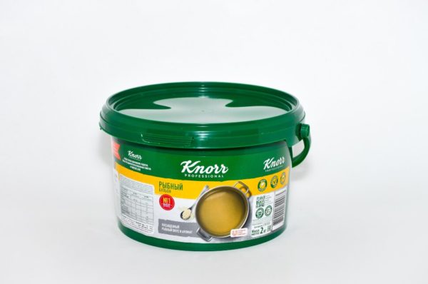 Бульон настоящий Рыбный "Кнорр", сухая смесь, 2кг Бульон настоящий Рыбный "Кнорр", сухая смесь, 2кг