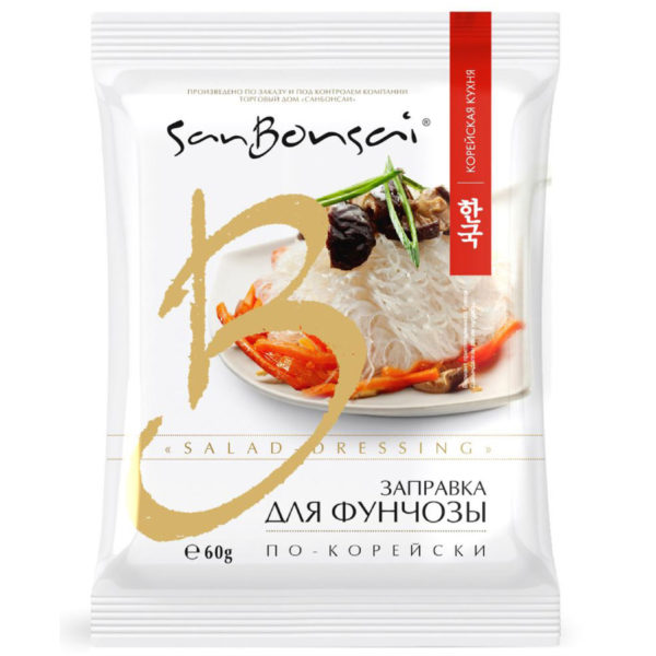 Заправка для фунчозы по-корейски SanBonsai, 60г Заправка для фунчозы по-корейски SanBonsai, 60г