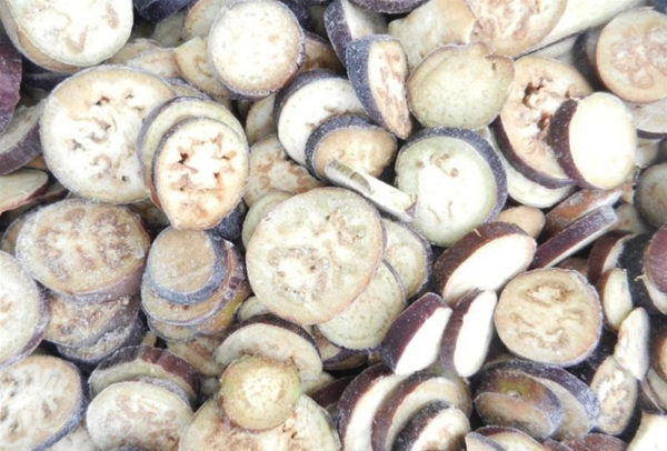 Баклажаны колечки замороженные, кг