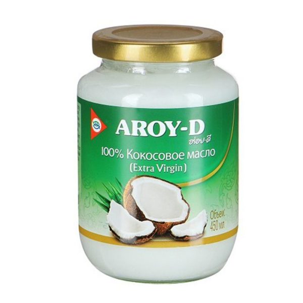 100% Кокосовое масло (extra virgin) 450мл AROY-D