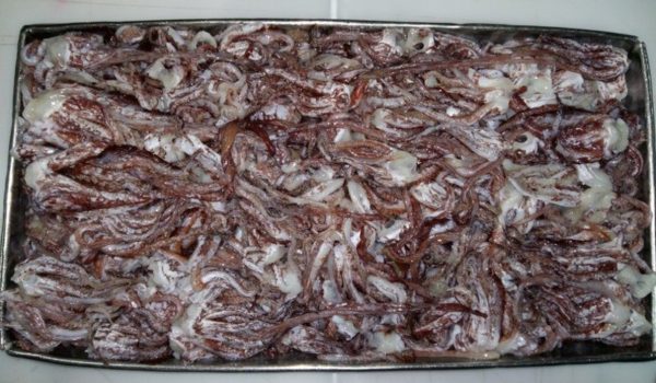 Щупальца Командорского кальмара с/м 1/22, кг Щупальца Командорского кальмара с/м 1/22, кг