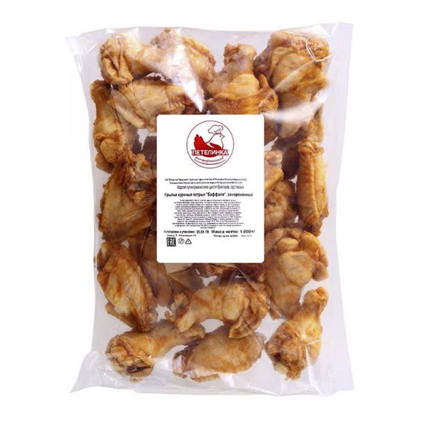 Куриные крылышки острые "Баффало" 2кг/пакет Петелинка Куриные крылышки острые "Баффало" 2кг/пакет Петелинка