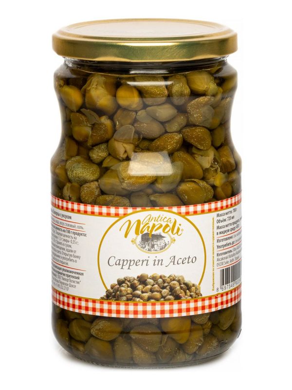 Каперсы с уксусом "Antica Napoli" (720 мл/0,700)