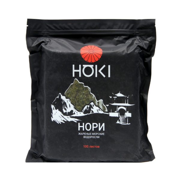 Водоросли сушеные нори Hoki Cook Me 100 л, 230 г, Корея