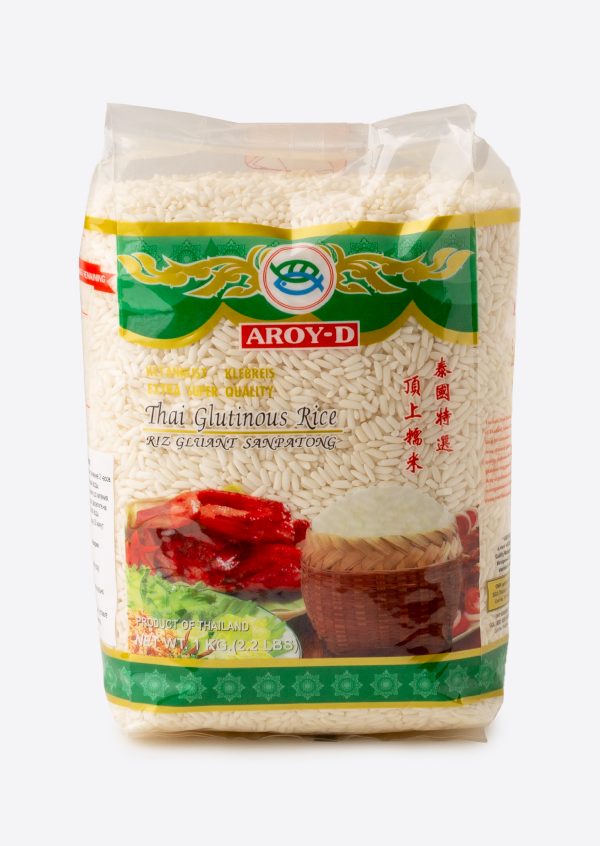 Рис тайский клейкий AROY-D, 1 кг, Таиланд
